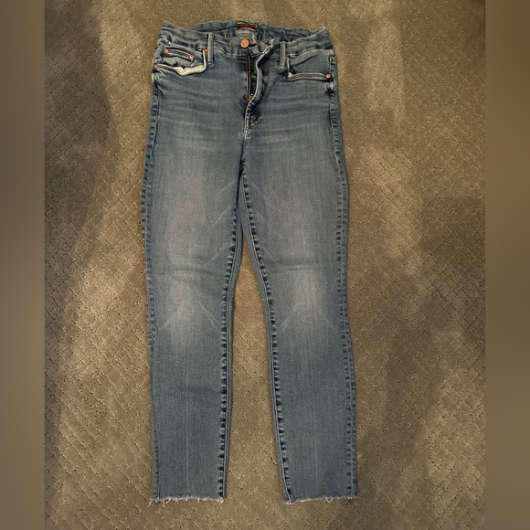 Mother high waisted Looker ankle fray - Picture 1 of 4